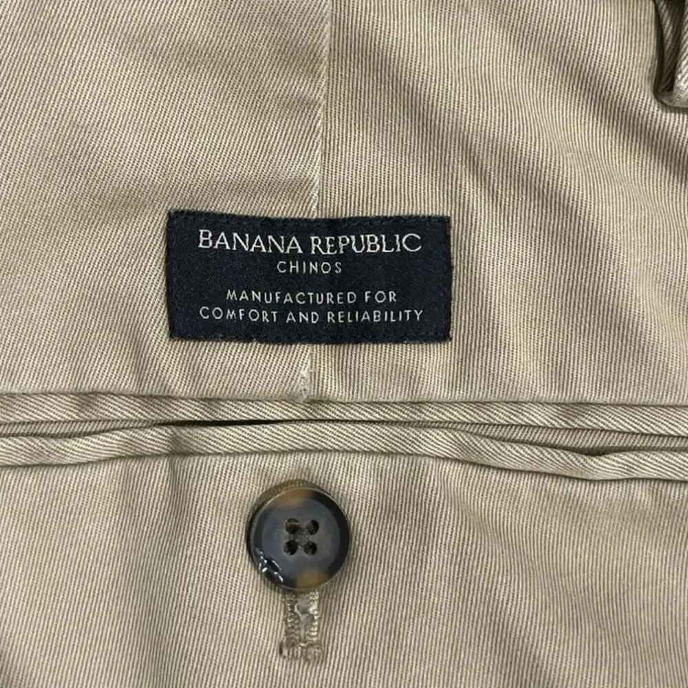 Banana Republic Aiden Chino Pants 31X32 Slim Fit Comfort Casual Preppy Office
